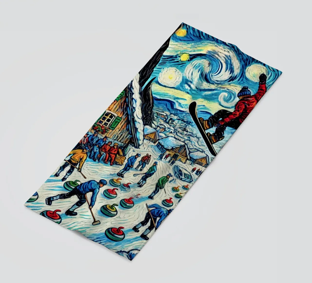 Alpine Curl the Ice telo mare da Vintage Van Gogh