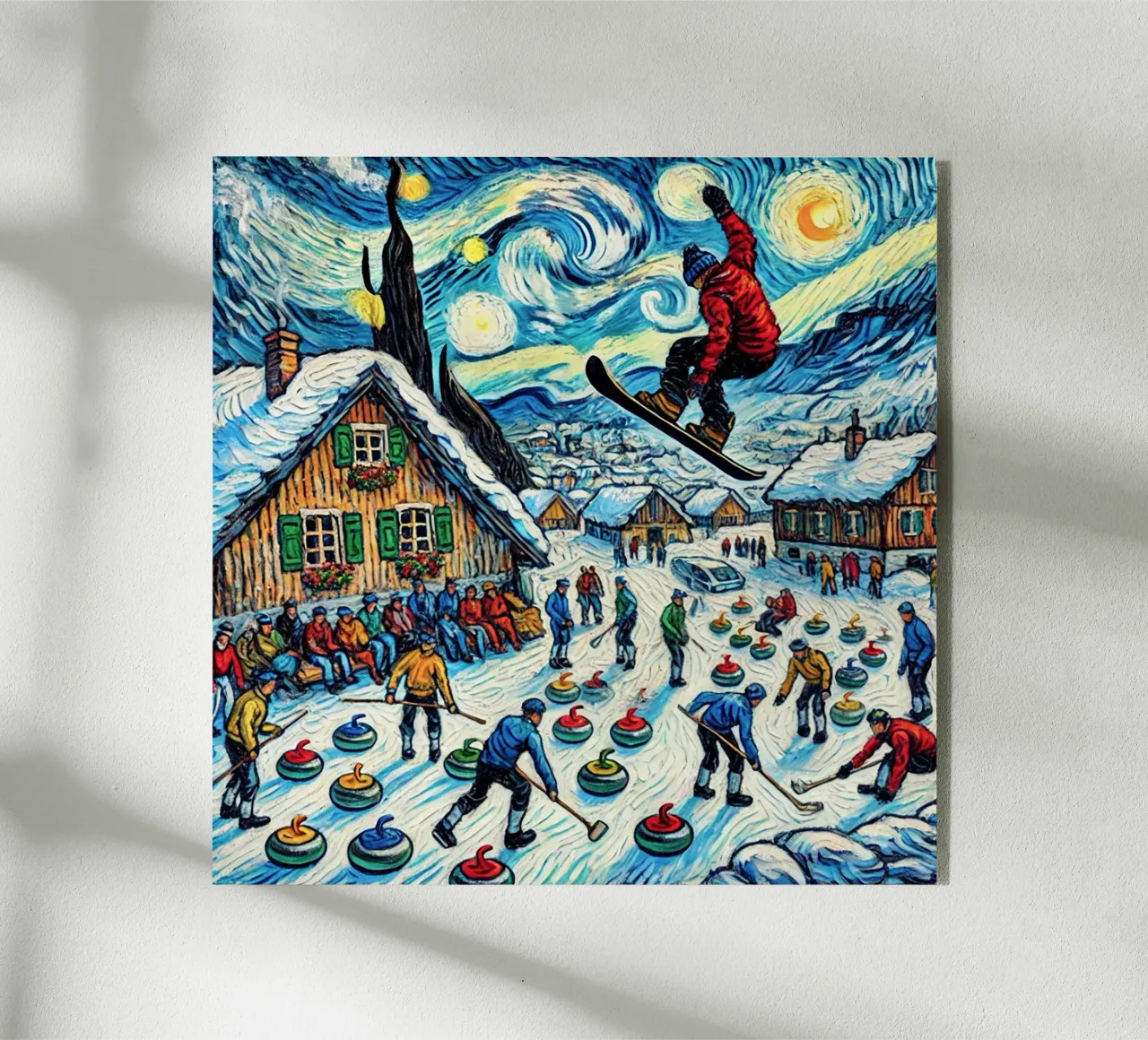 Alpine Curl the Ice plexiglass da Vintage Van Gogh
