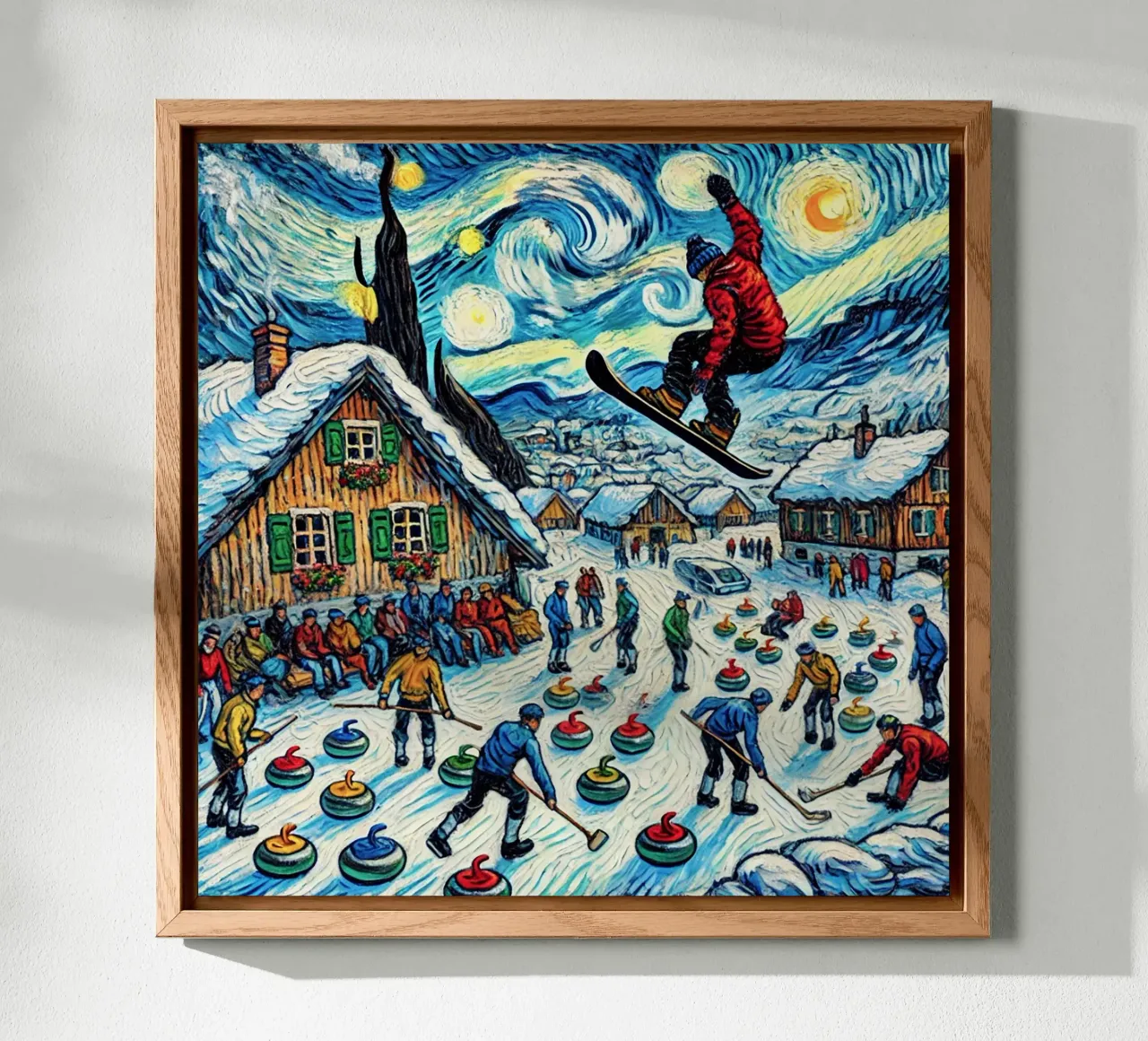 Alpine Curl the Ice alluminio dibond da Vintage Van Gogh