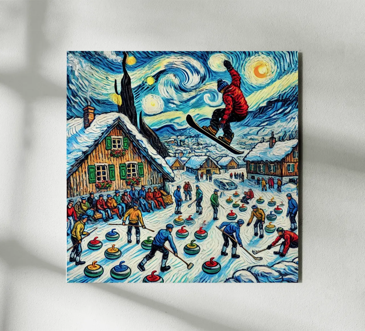 Alpine Curl the Ice alluminio dibond da Vintage Van Gogh