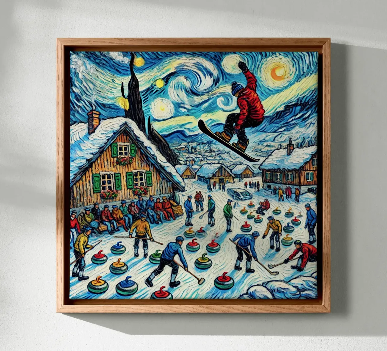Alpine Curl the Ice tela da Vintage Van Gogh