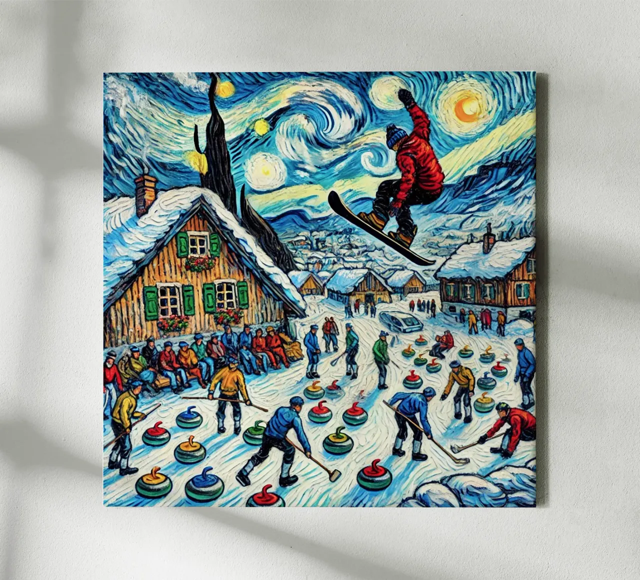 Alpine Curl the Ice tela da Vintage Van Gogh