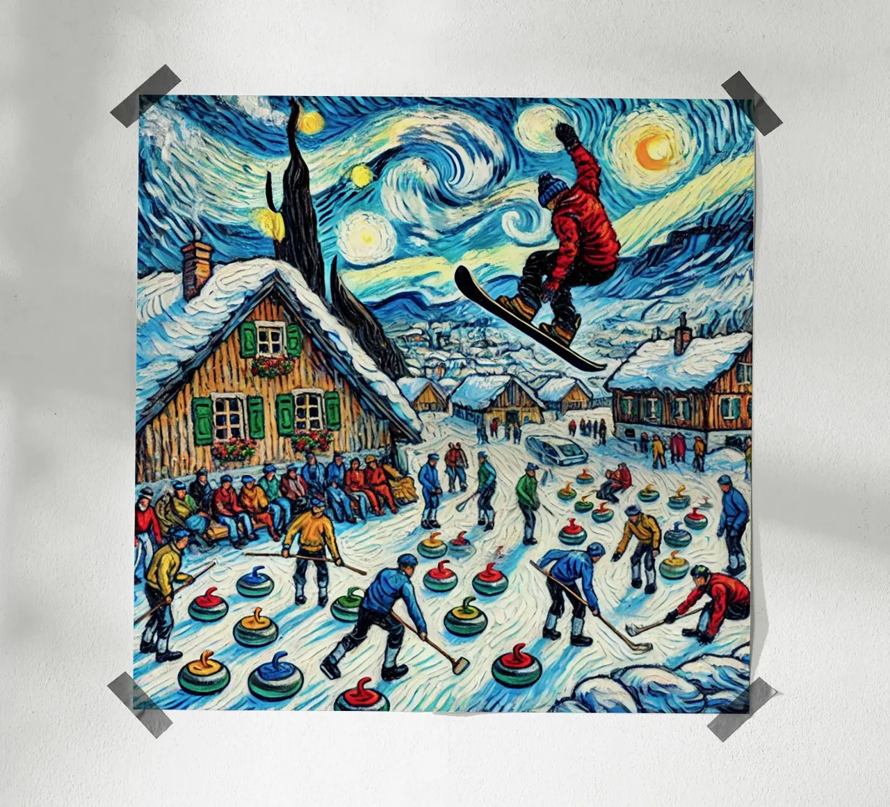 Alpine Curl the Ice carta hahnemühle da Vintage Van Gogh