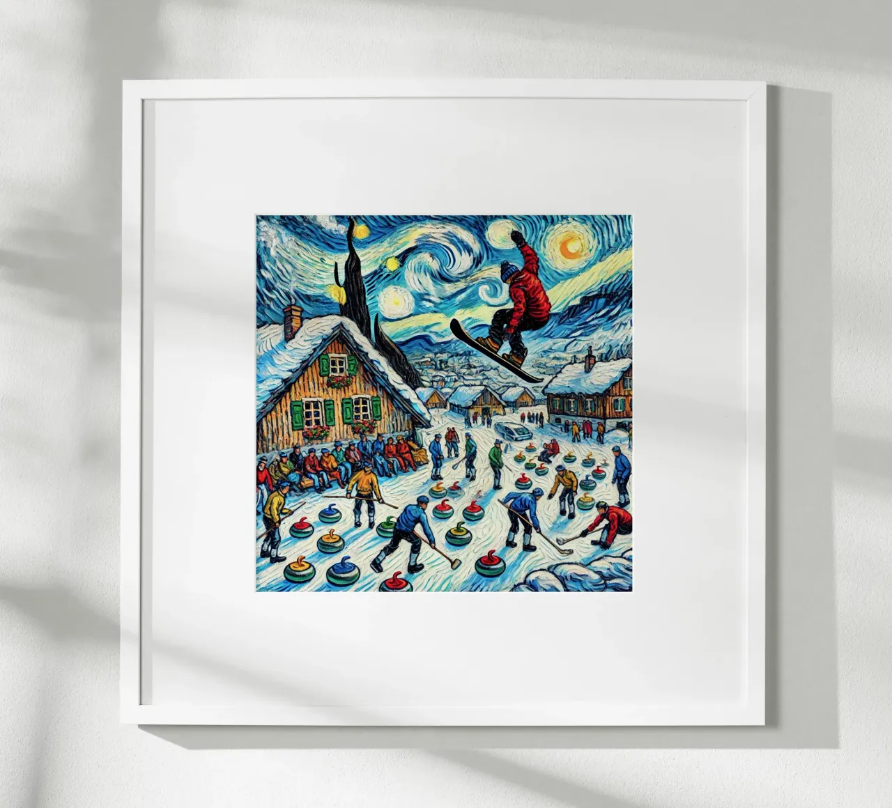 Alpine Curl the Ice poster da Vintage Van Gogh