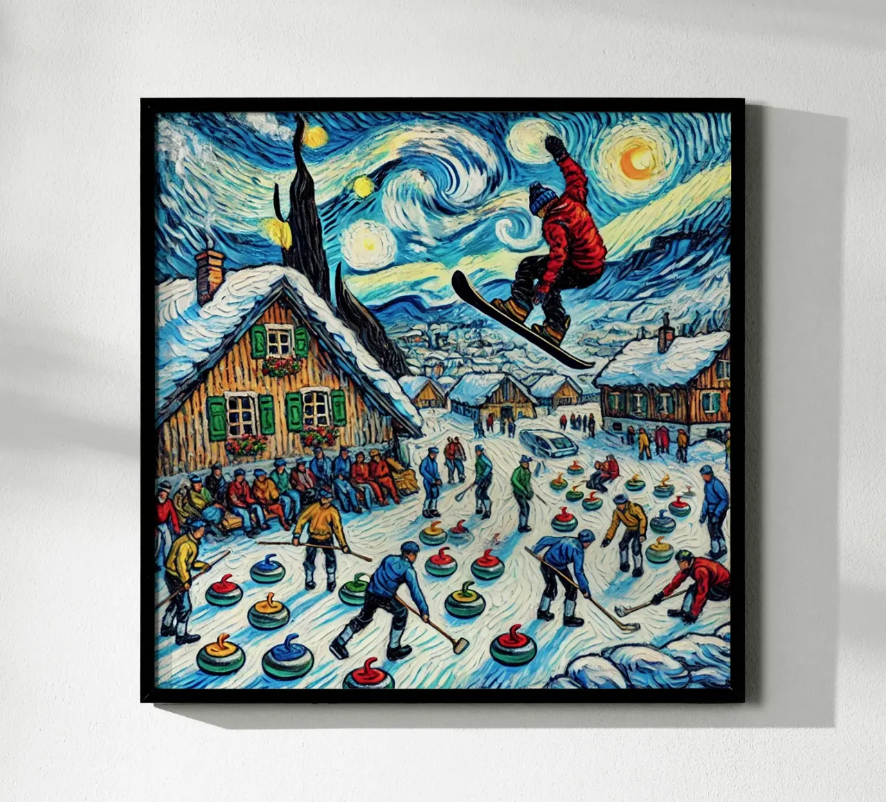 Alpine Curl the Ice poster da Vintage Van Gogh