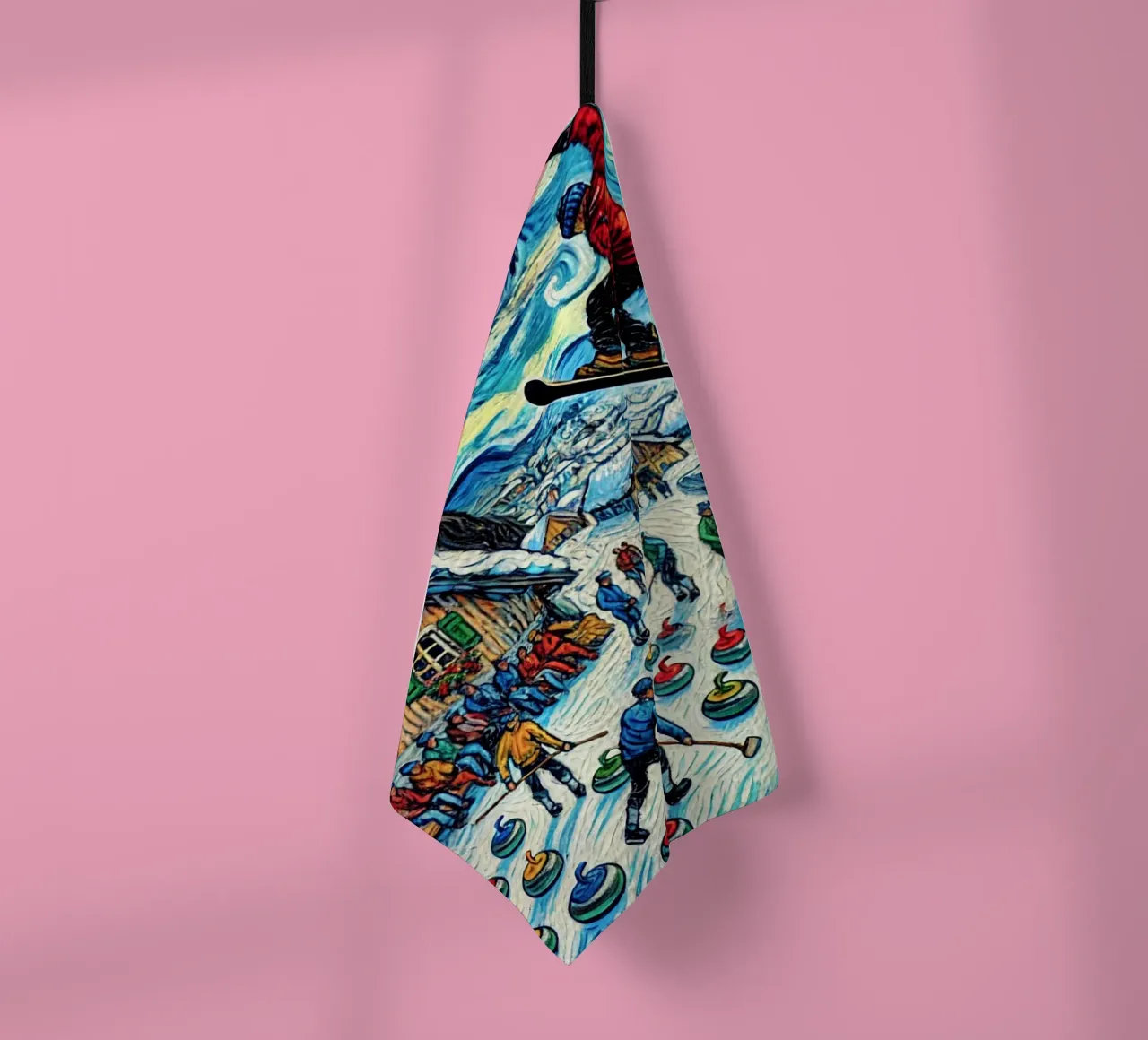 Alpine Curl the Ice torchon de Vintage Van Gogh