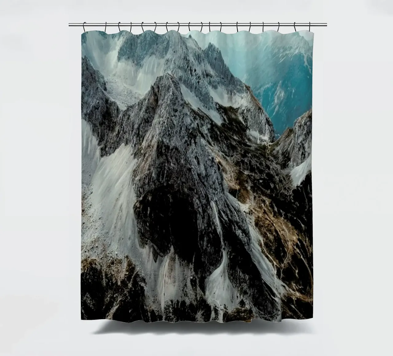 Alps In Austria shower curtain by Sebastian Hilgetag