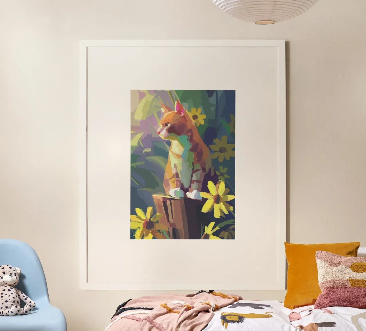 kat poster van Kevin Walters