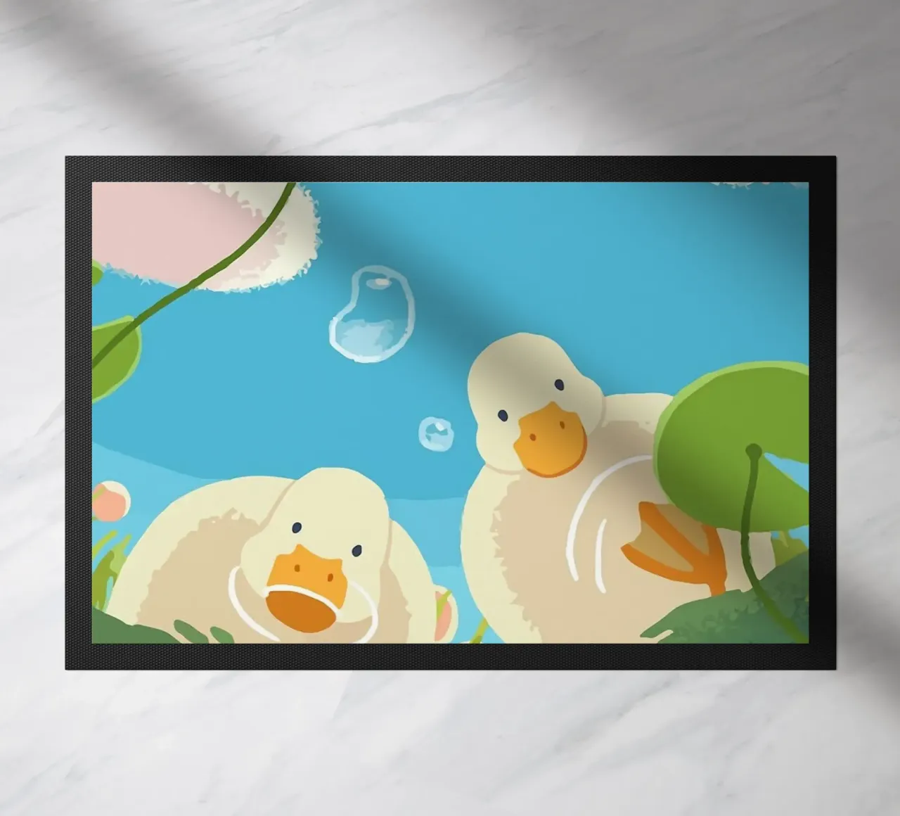 ducks doormat by Kevin Walters