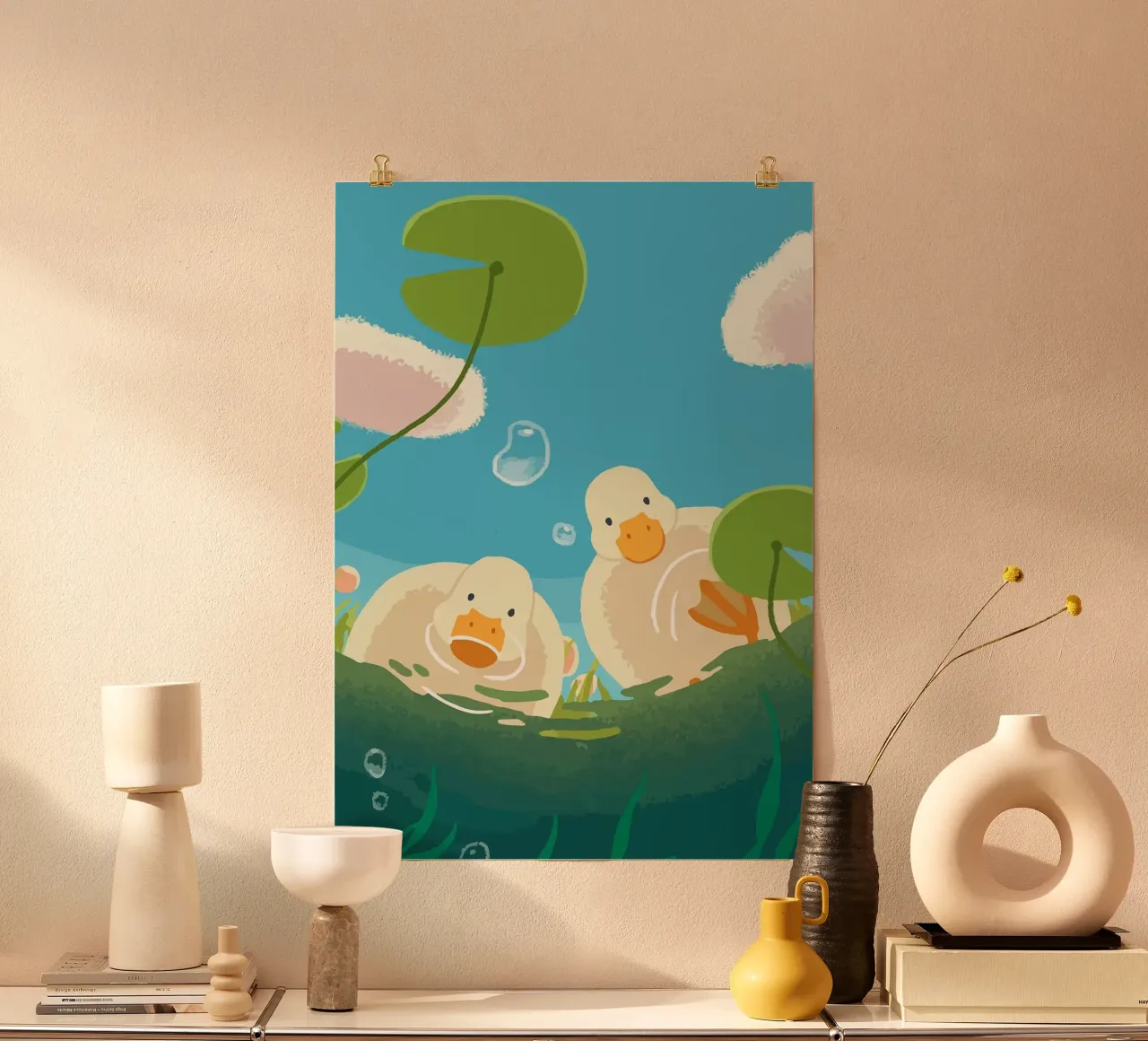 ducks poster by Kevin Walters