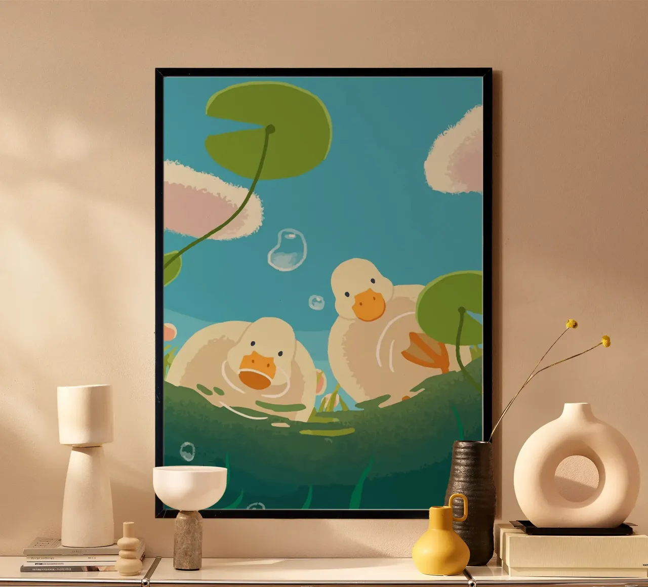 ducks poster by Kevin Walters