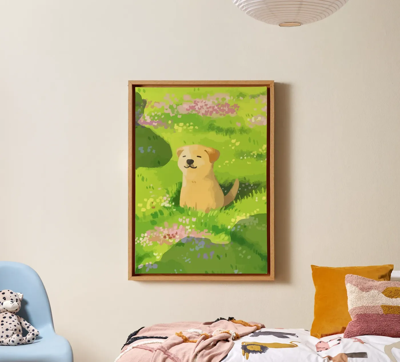hond canvas van Kevin Walters