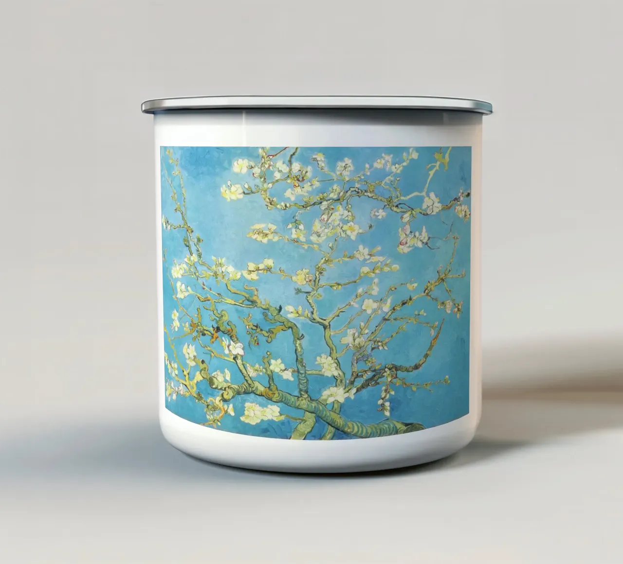 Mandorlo in fiore di Vincent van Gogh tazza in smalto da Art History