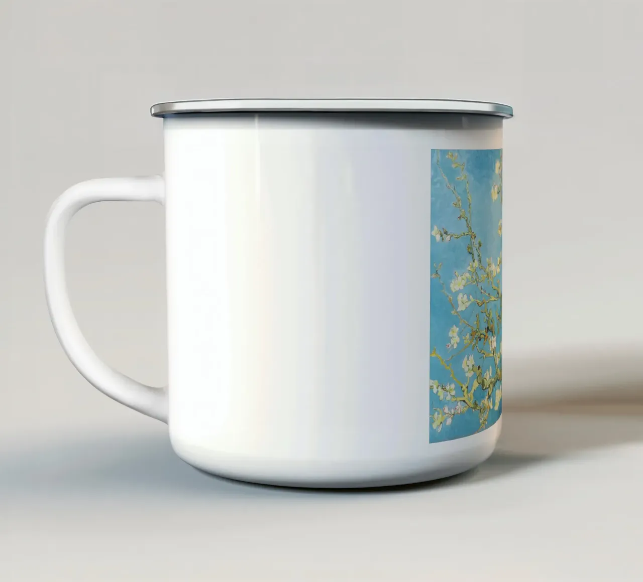 Mandorlo in fiore di Vincent van Gogh tazza in smalto da Art History