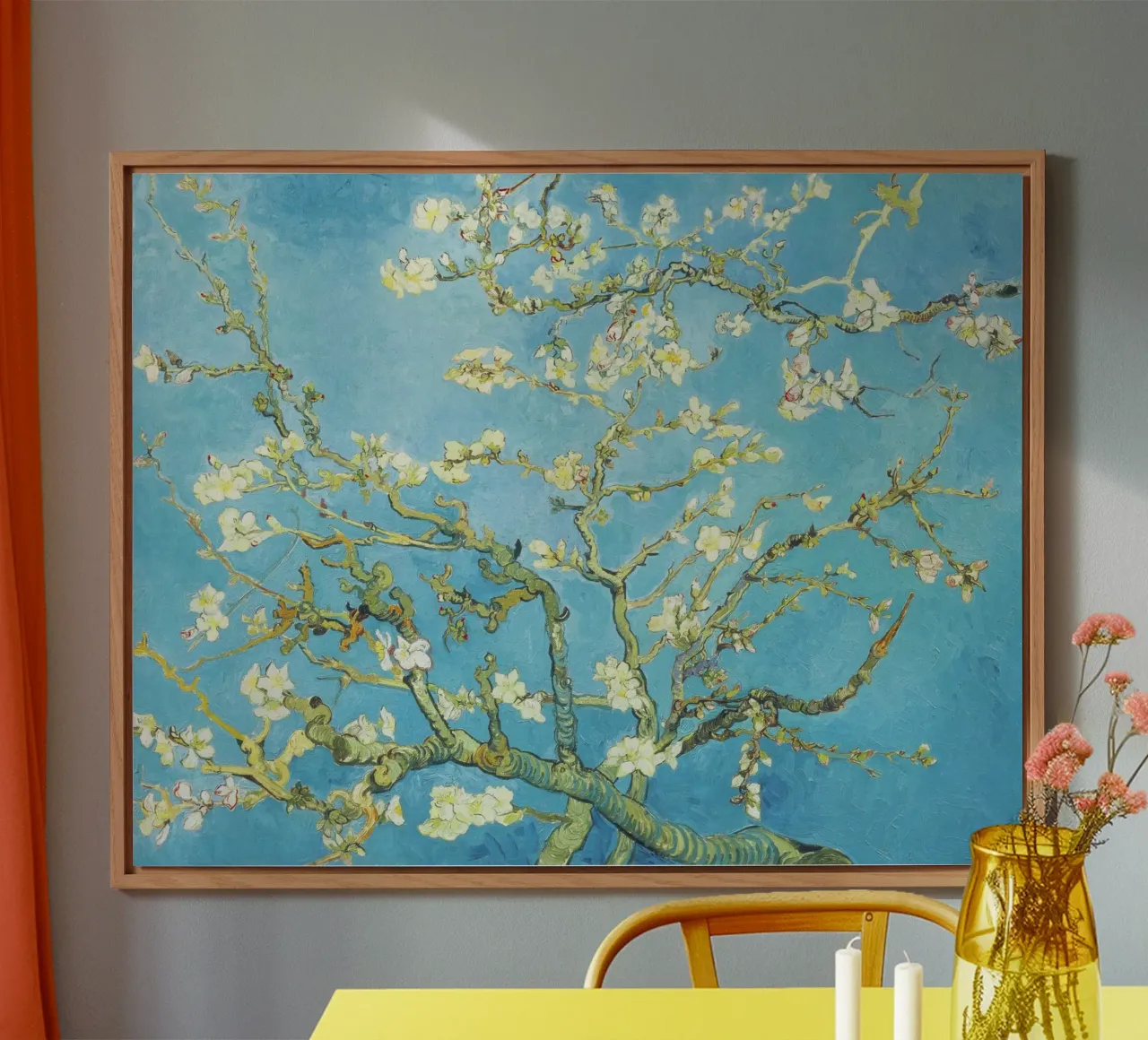 Mandorlo in fiore di Vincent van Gogh alluminio dibond da Art History