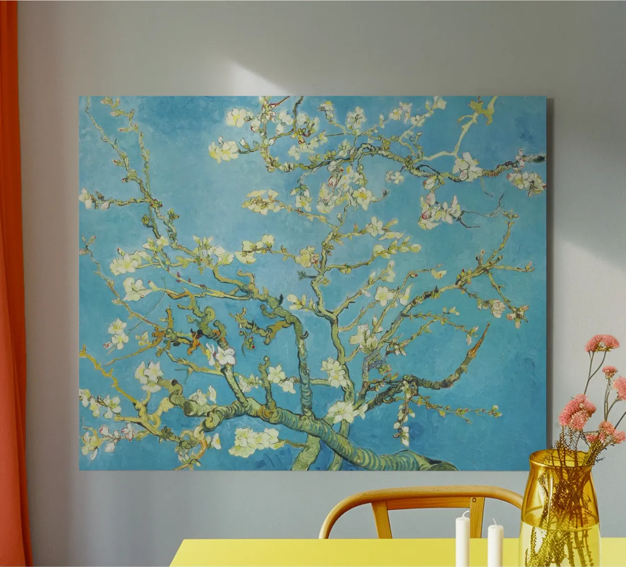 Mandorlo in fiore di Vincent van Gogh alluminio dibond da Art History