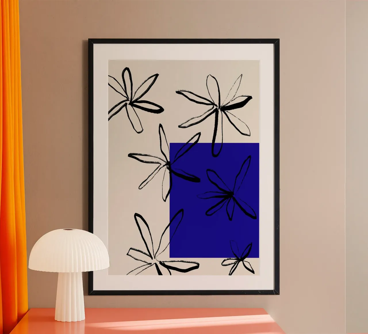Blooming petals No 02 poster con telaio in alluminio da treechild