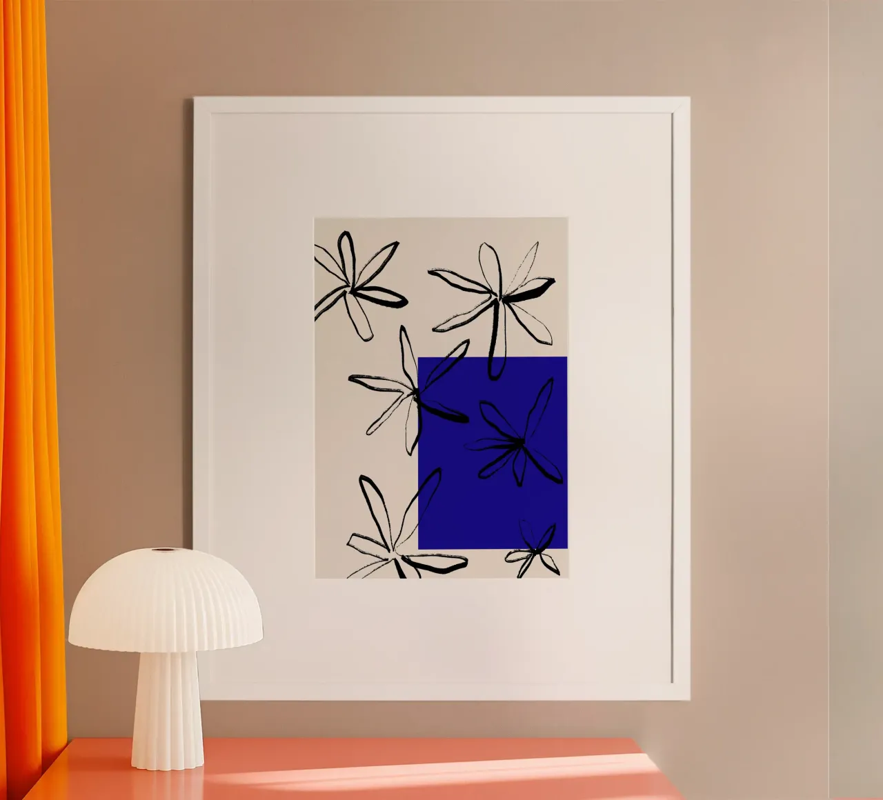 Blooming petals No 02 poster con telaio in alluminio da treechild