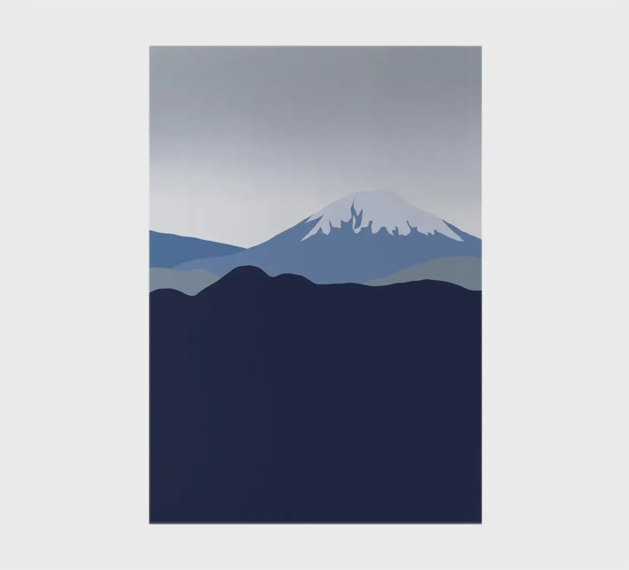 Snow mountain from afar notebook by Little Dean