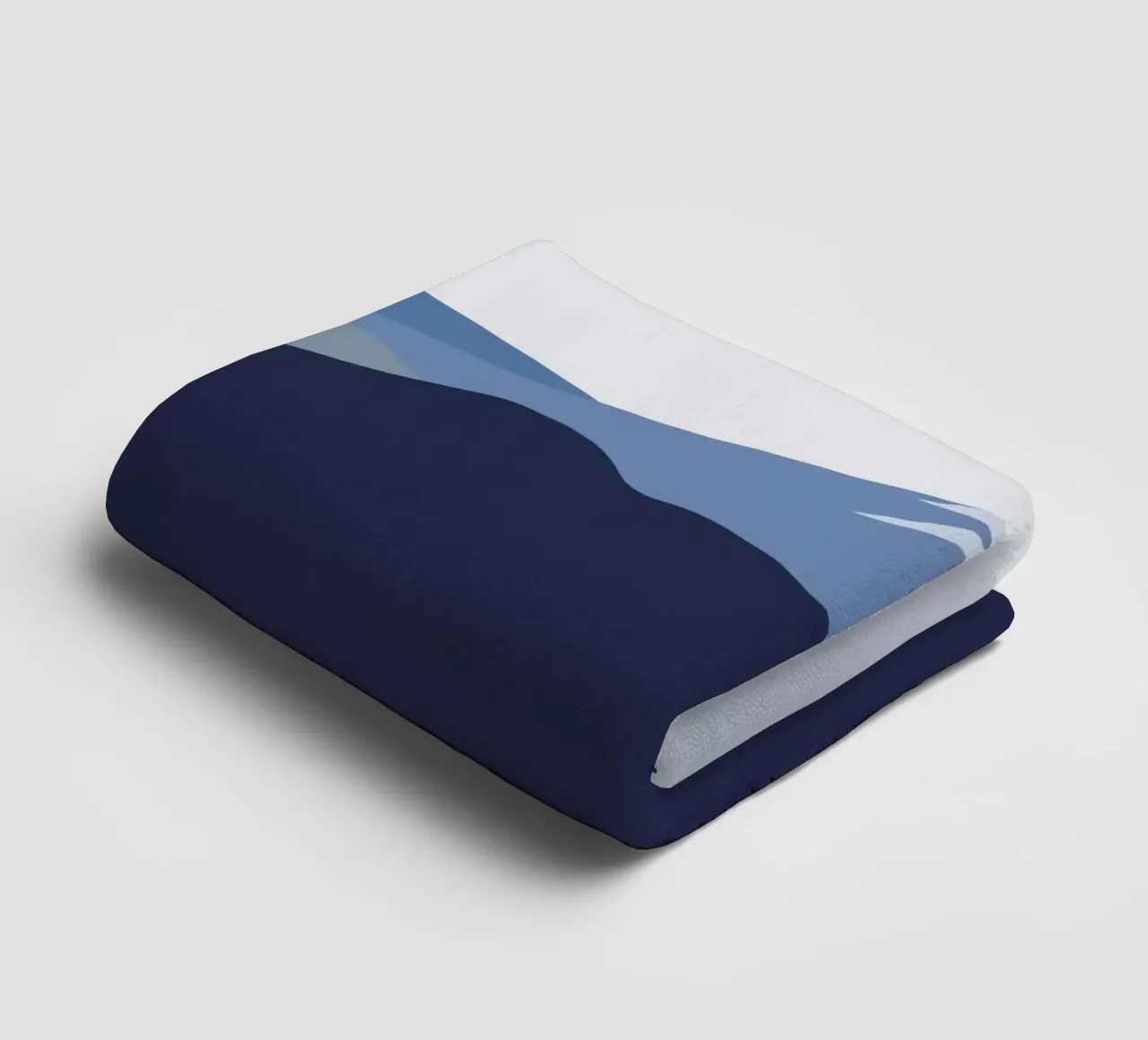 Snow mountain from afar towel by Little Dean