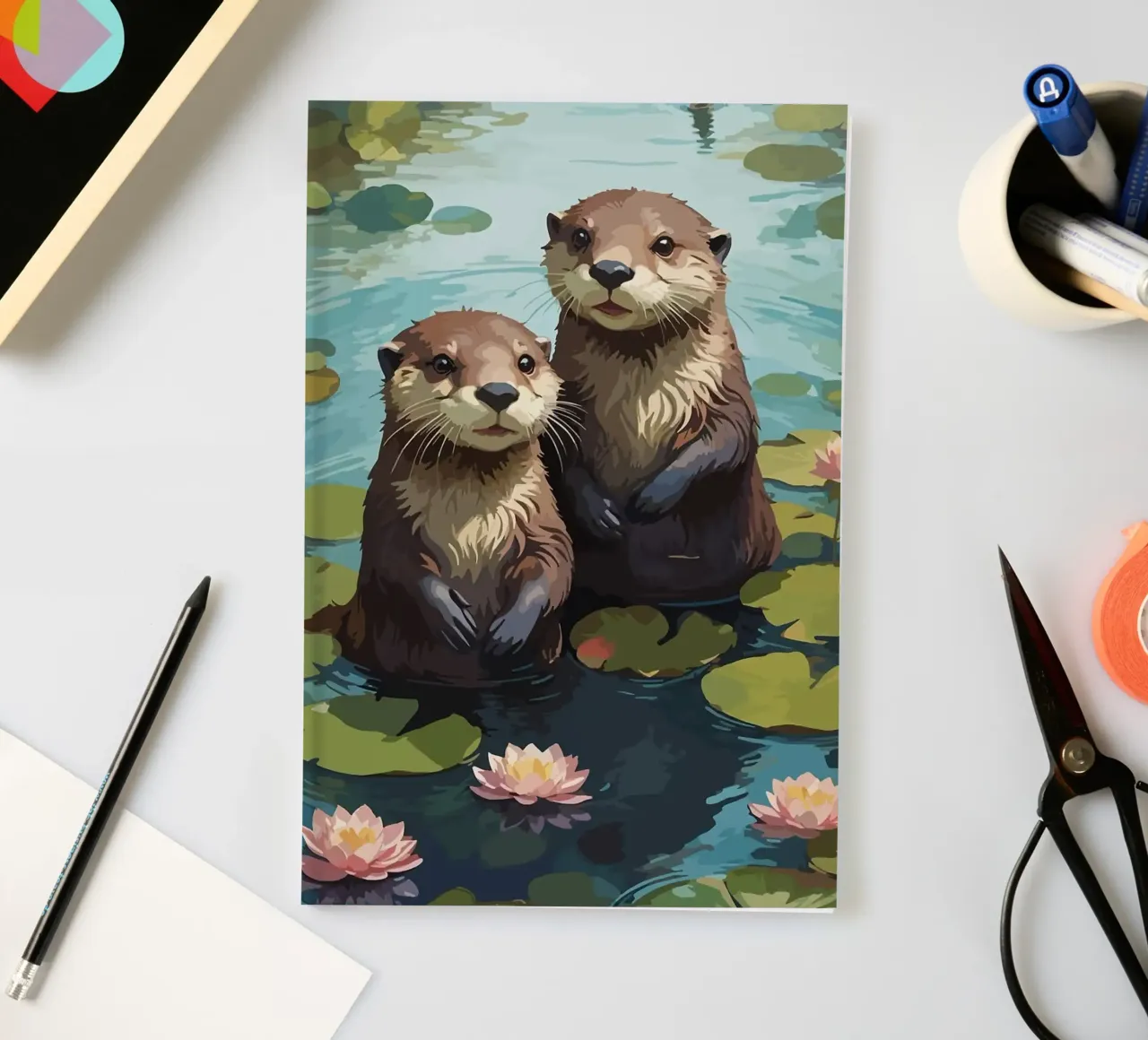 otters notebook by Kevin Walters
