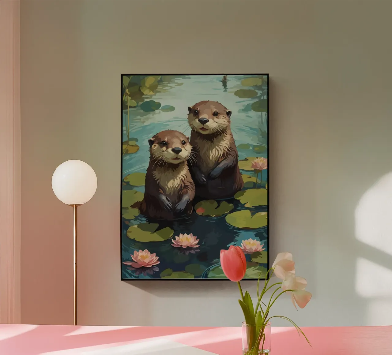 lontre plexiglass da Kevin Walters