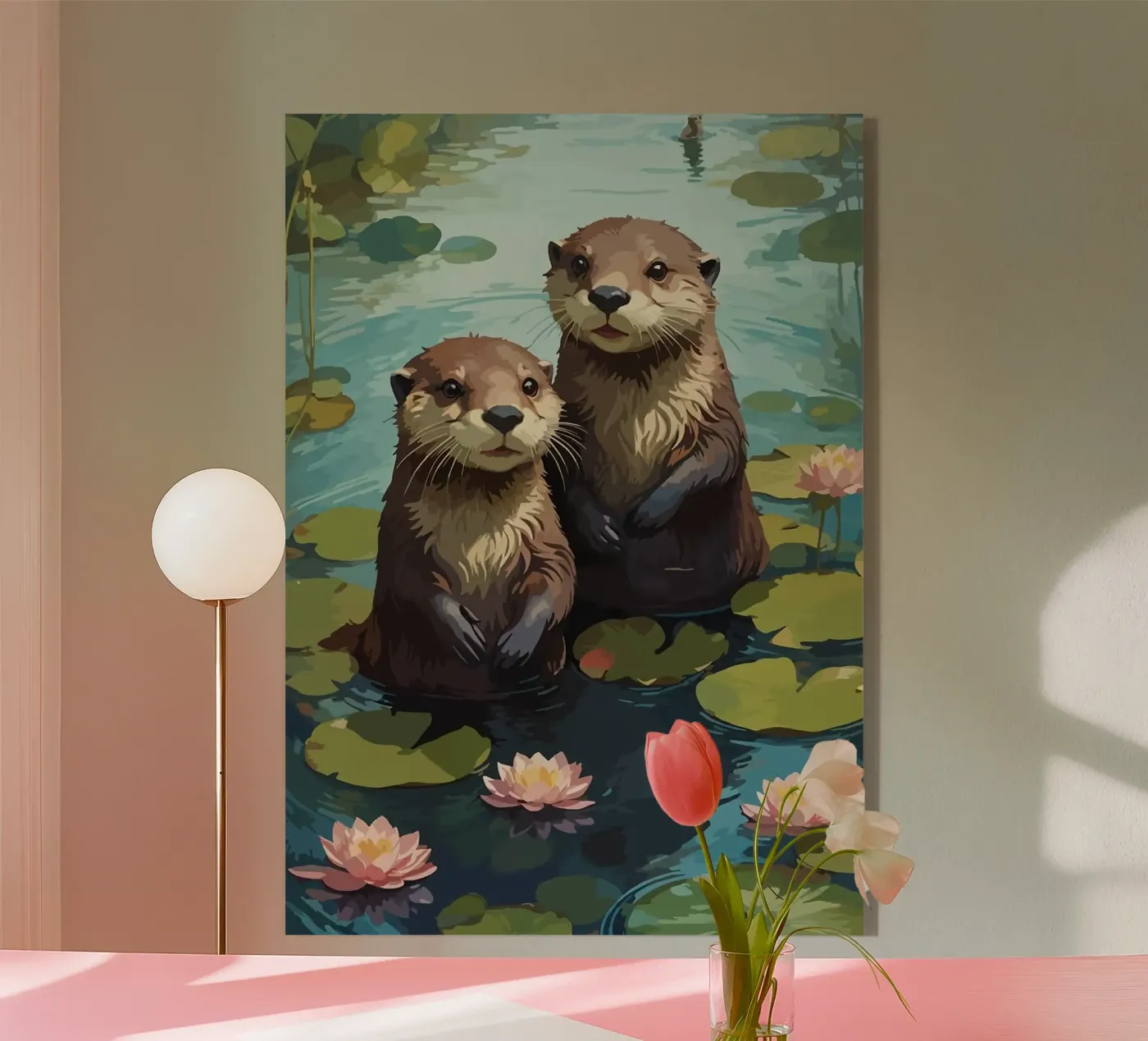 loutres plexiglas de Kevin Walters