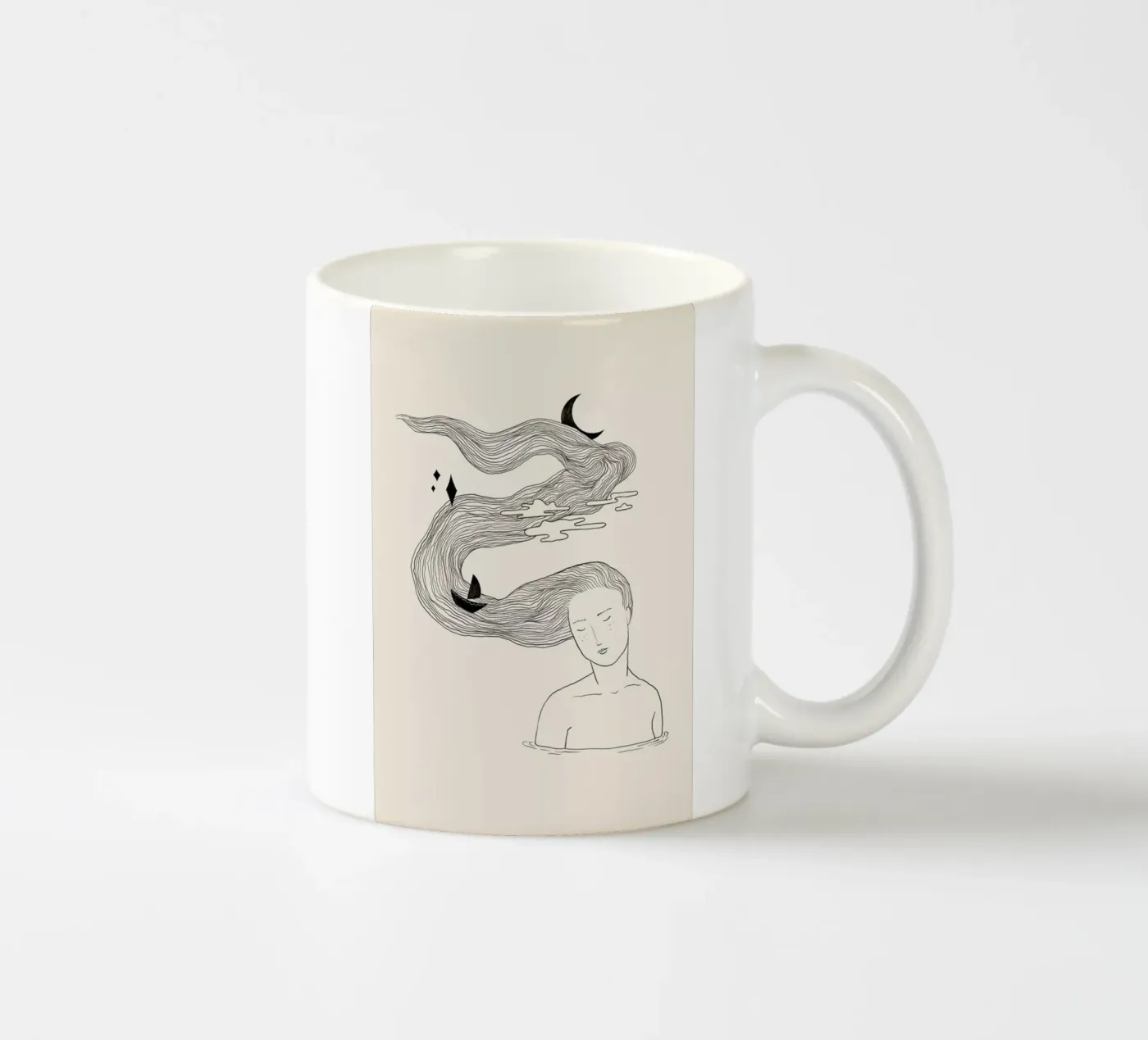 Drifting Off ceramic mug by Graphite