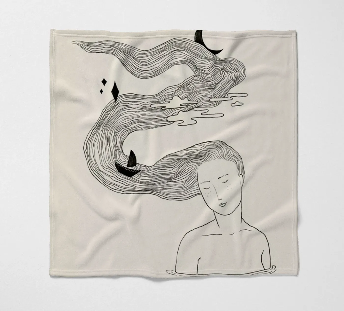 Drifting Off Fleecedecke von Graphite