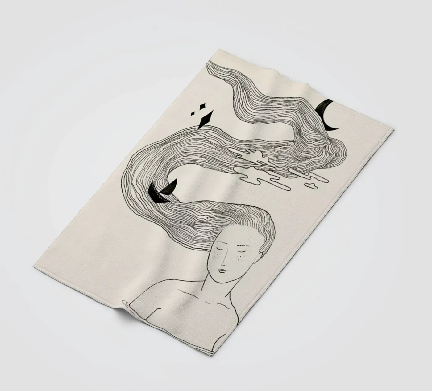 Drifting Off Fleecedecke von Graphite