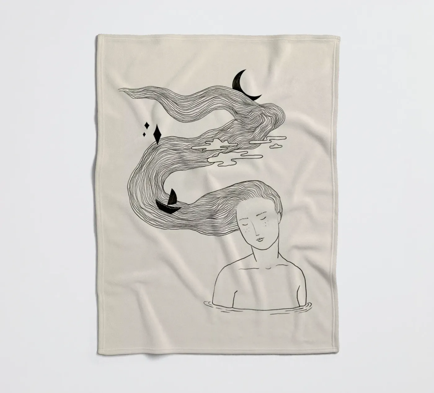 Drifting Off Fleecedecke von Graphite