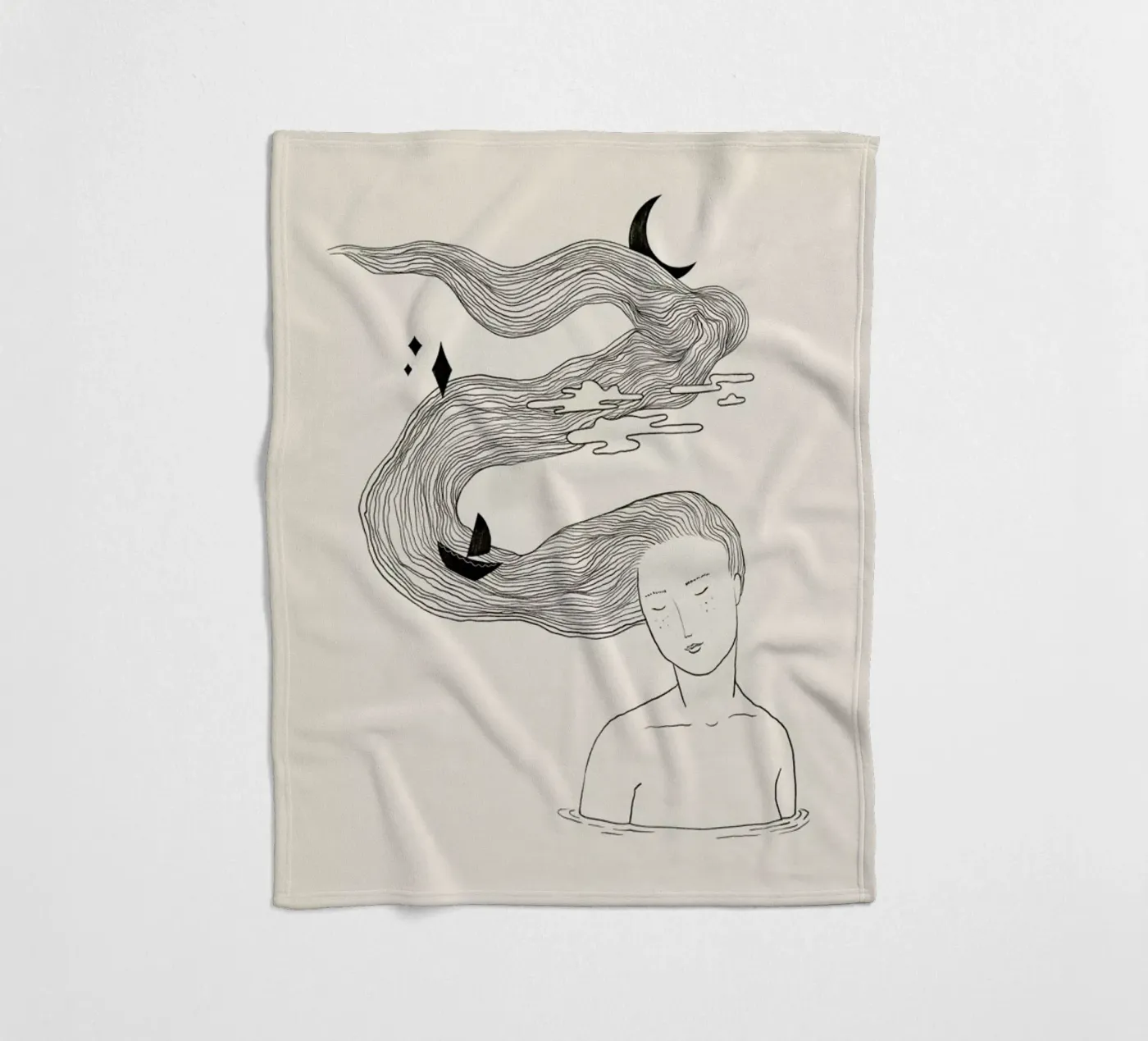 Drifting Off Fleecedecke von Graphite