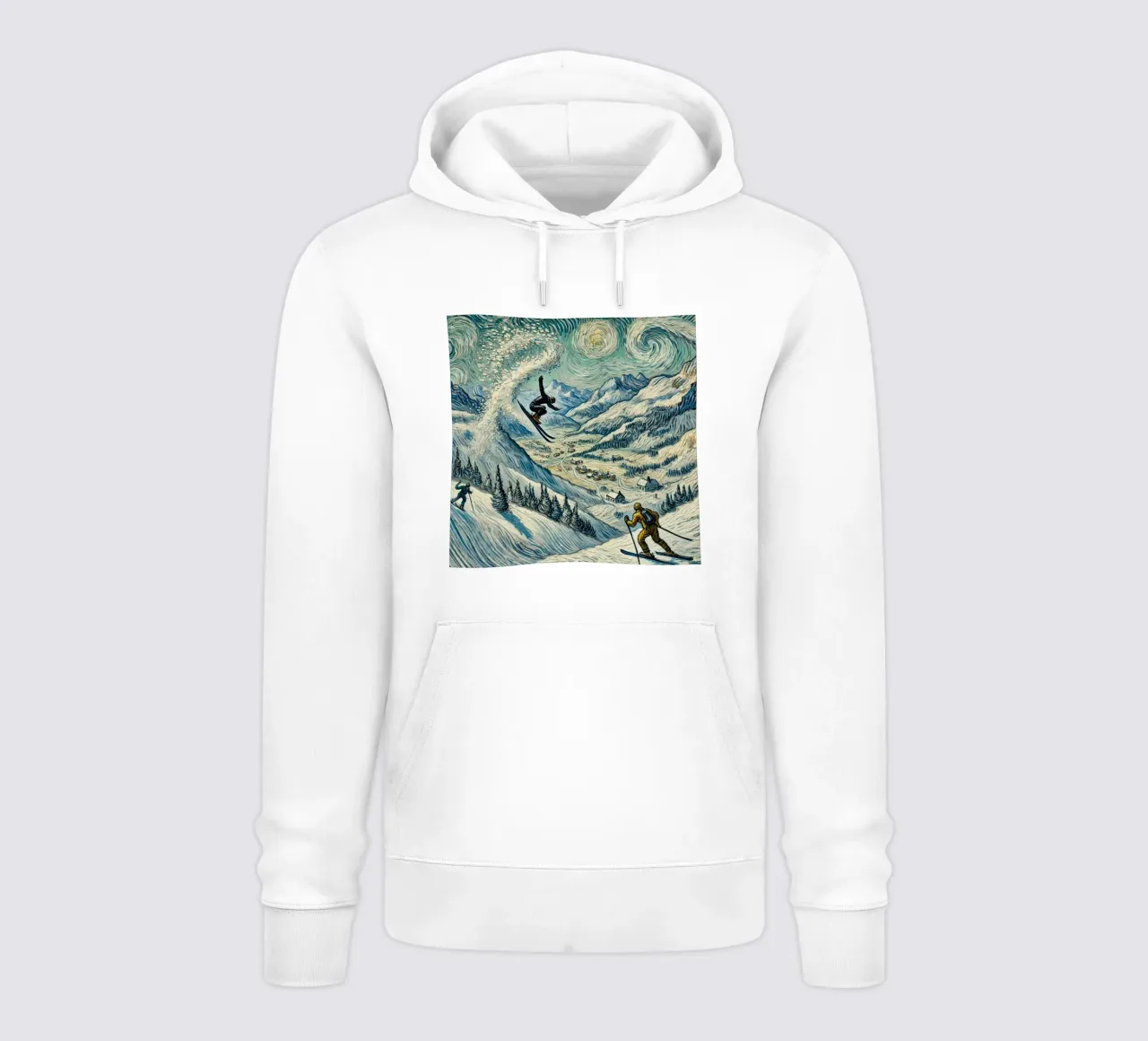 Alpine Snow Storm felpa con cappuccio da Vintage Van Gogh