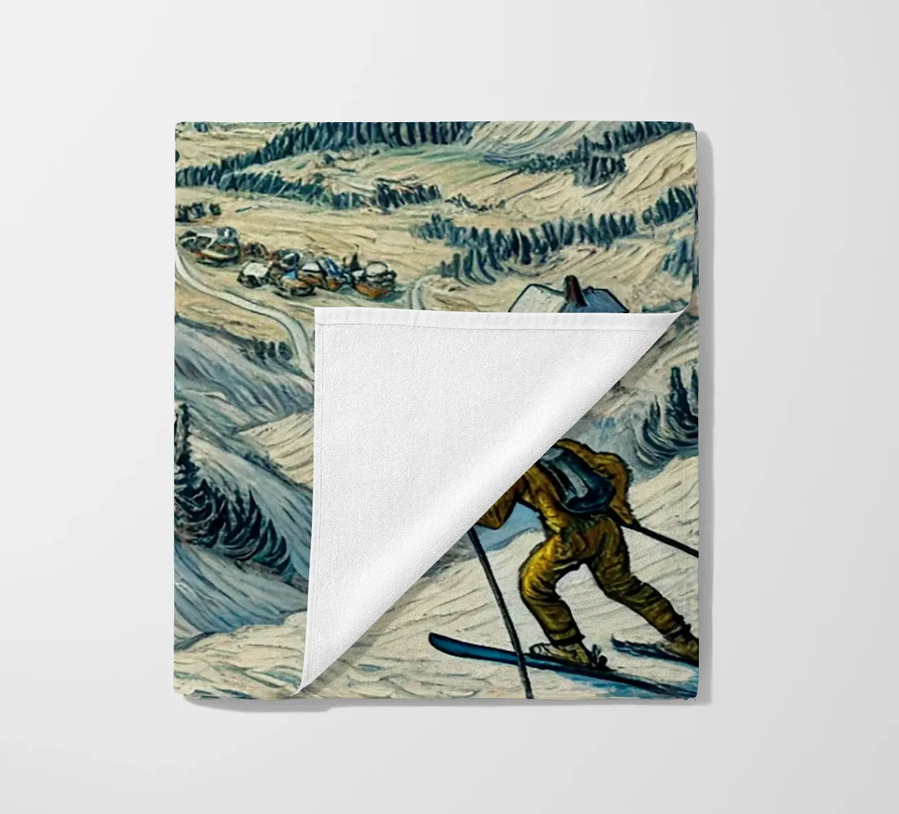 Alpine Snow Storm telo mare da Vintage Van Gogh