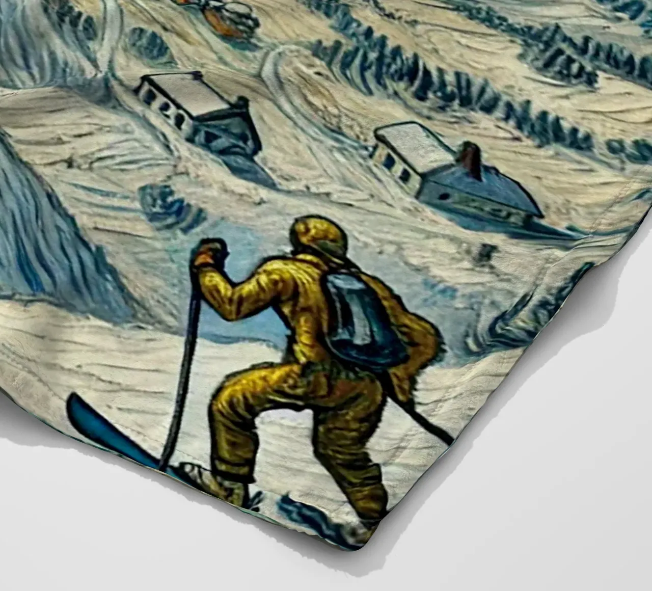 Alpine Snow Storm coperta in pile da Vintage Van Gogh