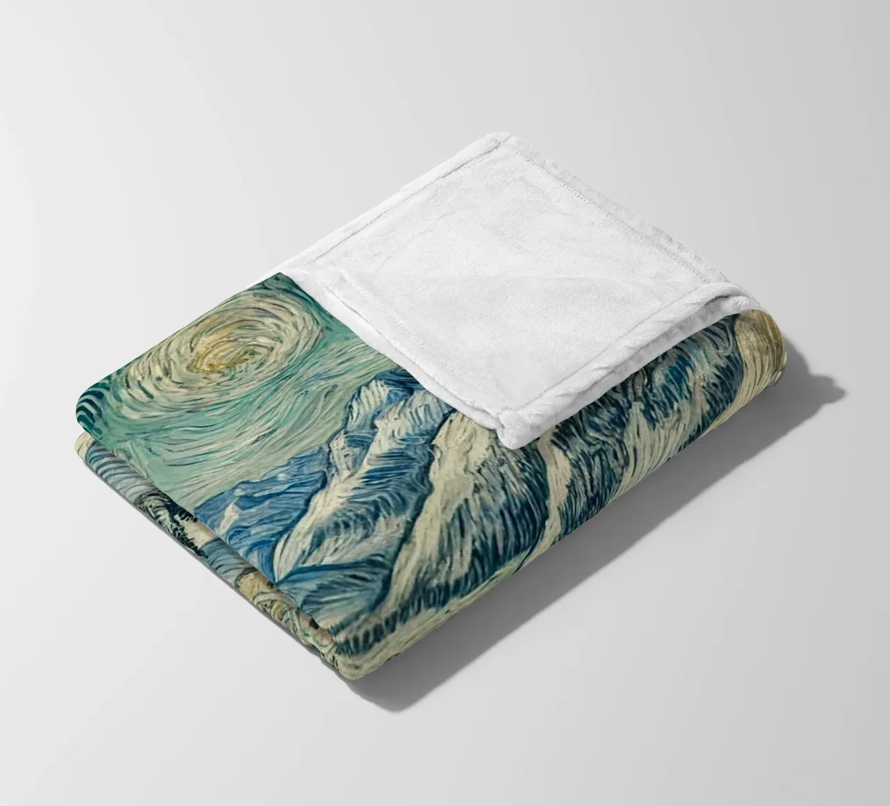 Alpine Snow Storm coperta in pile da Vintage Van Gogh