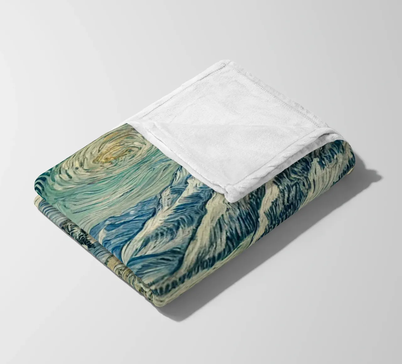 Alpine Snow Storm coperta in pile da Vintage Van Gogh