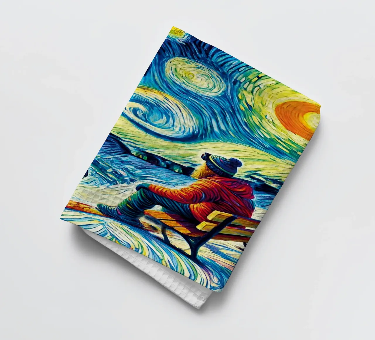 Alpine Snowboard Sundown canovaccio da cucina da Vintage Van Gogh