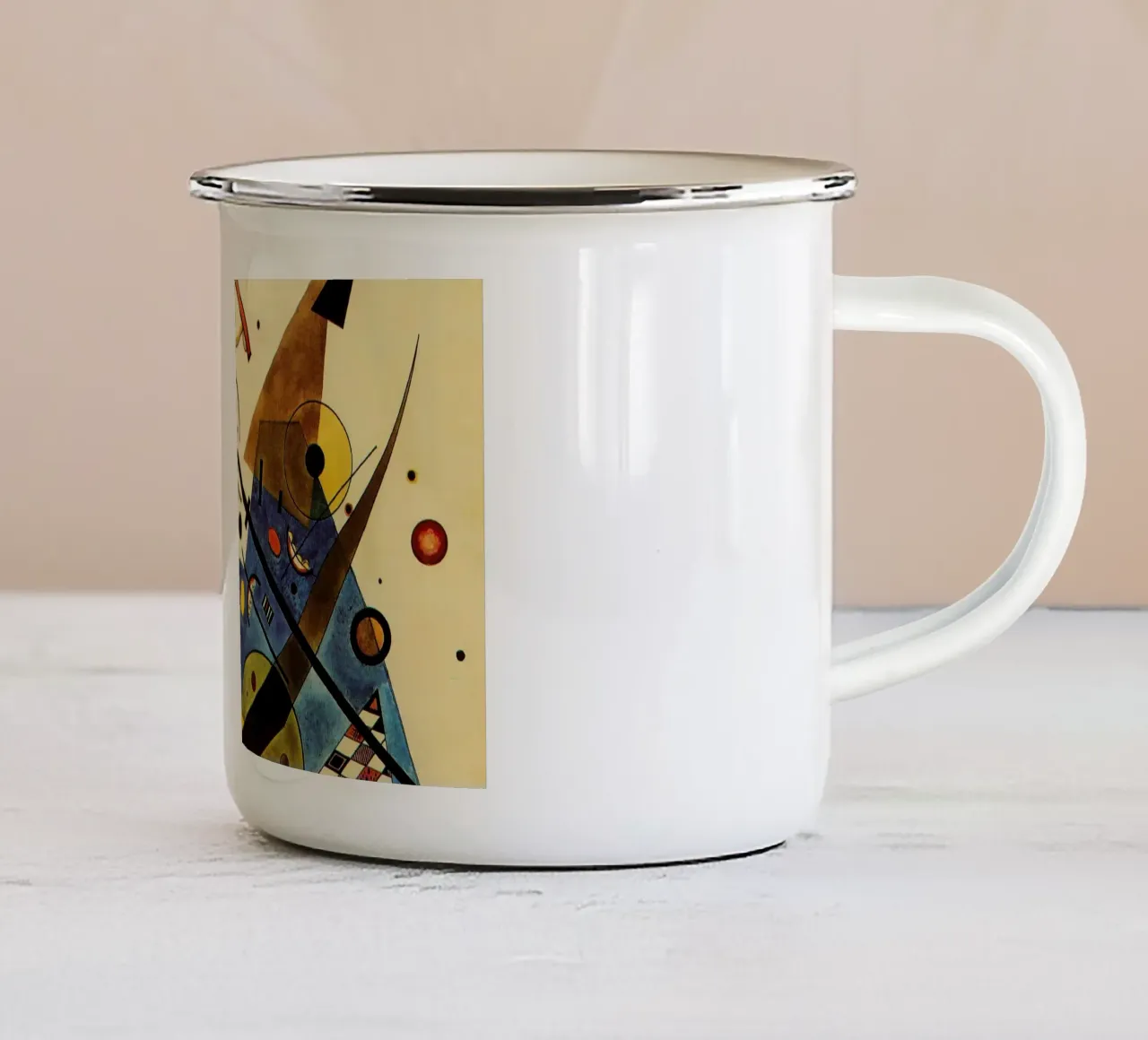 Wassily Kandinsky tazza in smalto da Maegan