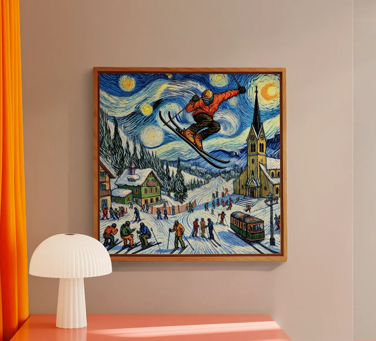 Apres Ski plexiglass da Vintage Van Gogh