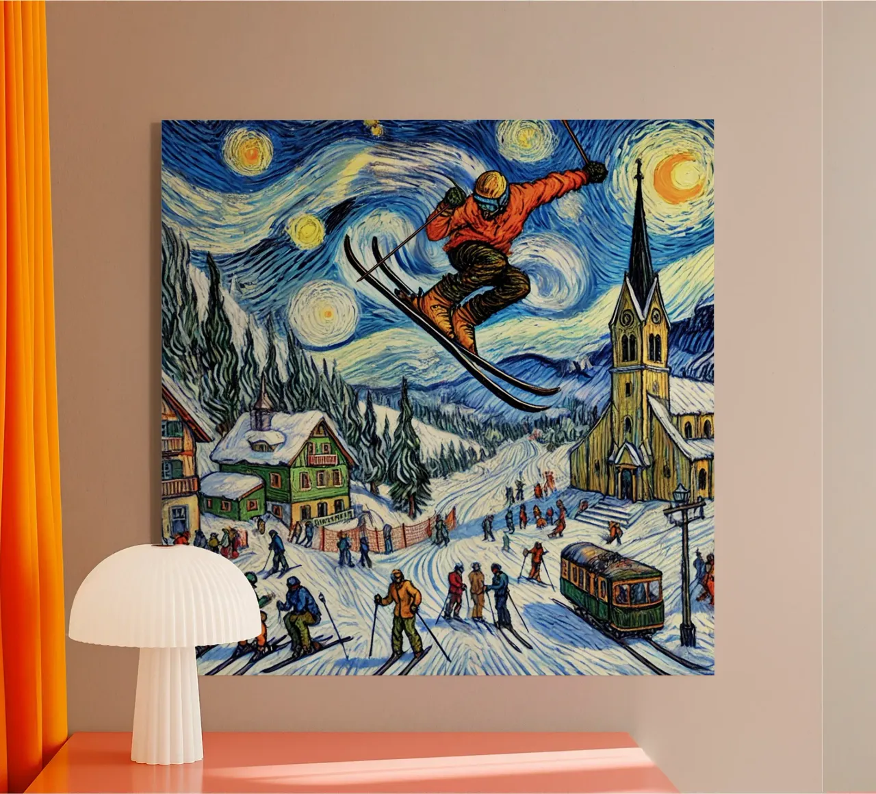Apres Ski plexiglass da Vintage Van Gogh