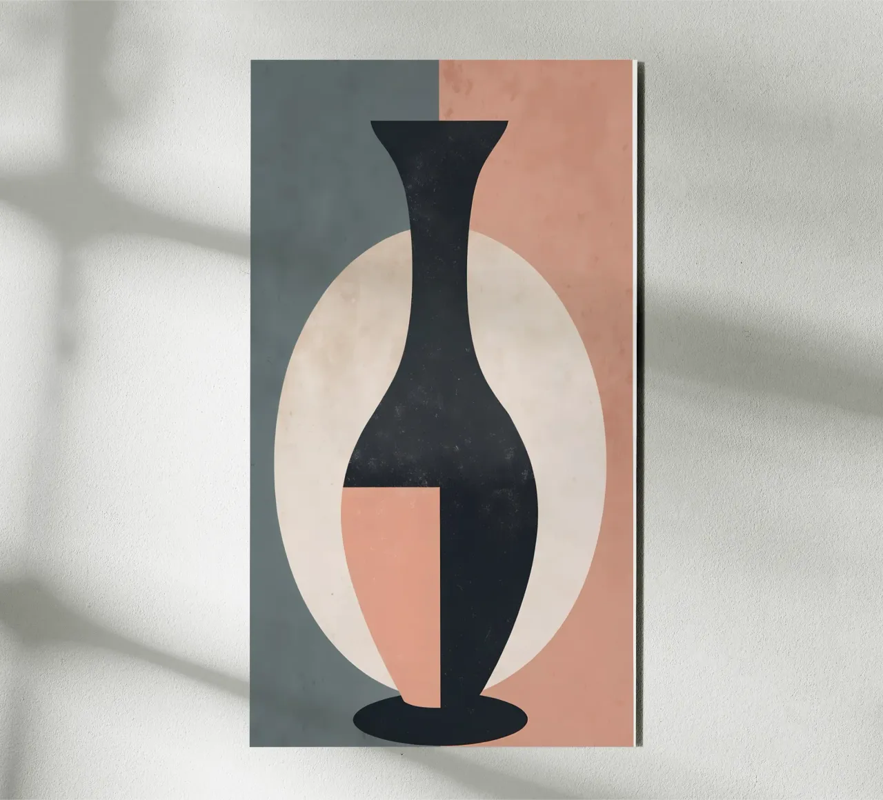 Affiche Vase Abstrait - Art Moderne & Couleurs Douces alu-dibond by Une Affaire de Filles
