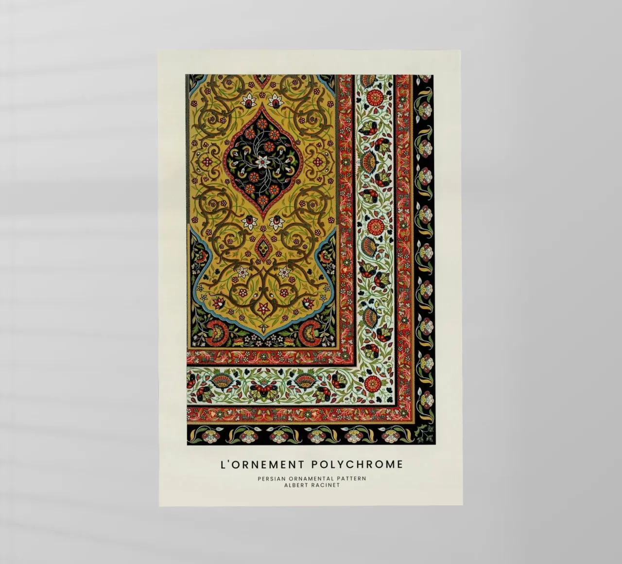 Racinet -  Persian Ornamental Pattern II pellicola backlit da Vintage by JUNIQE