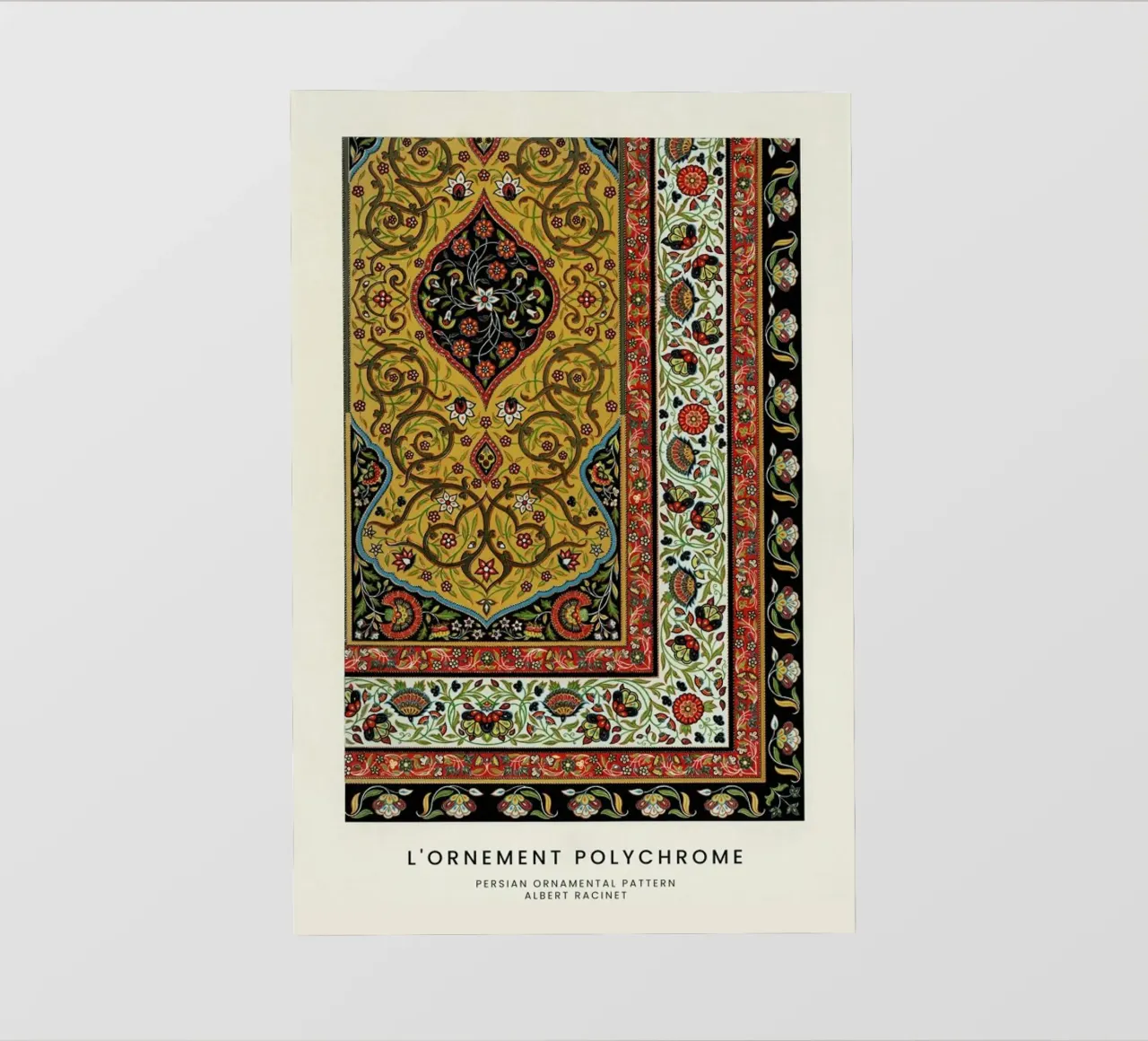 Racinet - Persian Ornamental Pattern II pellicola backlit da Vintage by JUNIQE