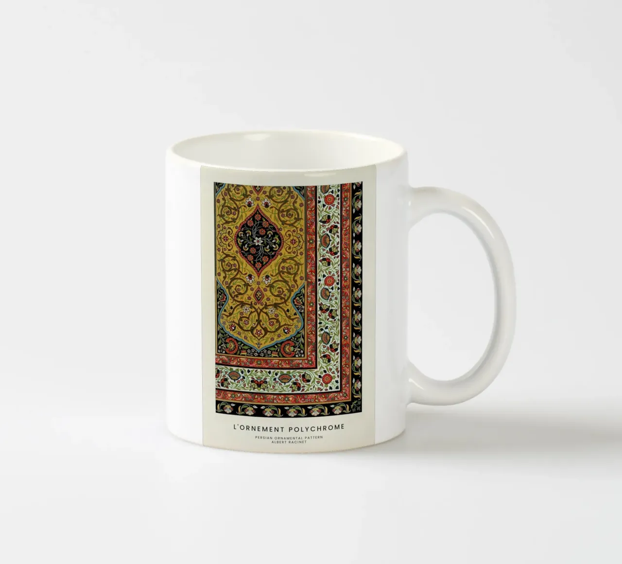Racinet -  Persian Ornamental Pattern II tazza in ceramica da Vintage by JUNIQE