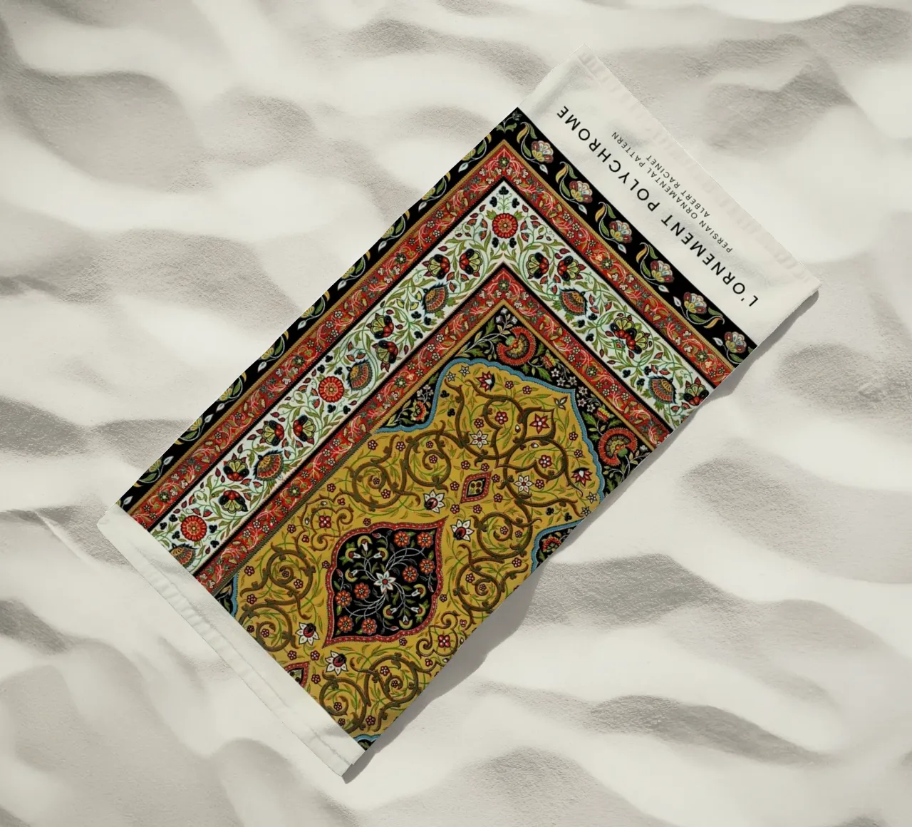 Racinet - Persian Ornamental Pattern II telo mare da Vintage by JUNIQE