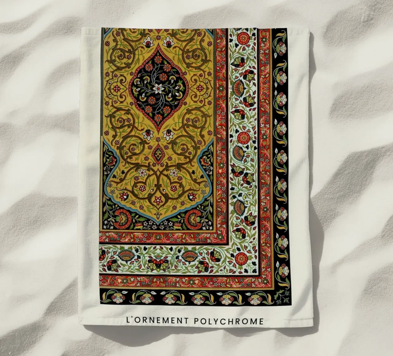 Racinet - Persian Ornamental Pattern II telo mare da Vintage by JUNIQE