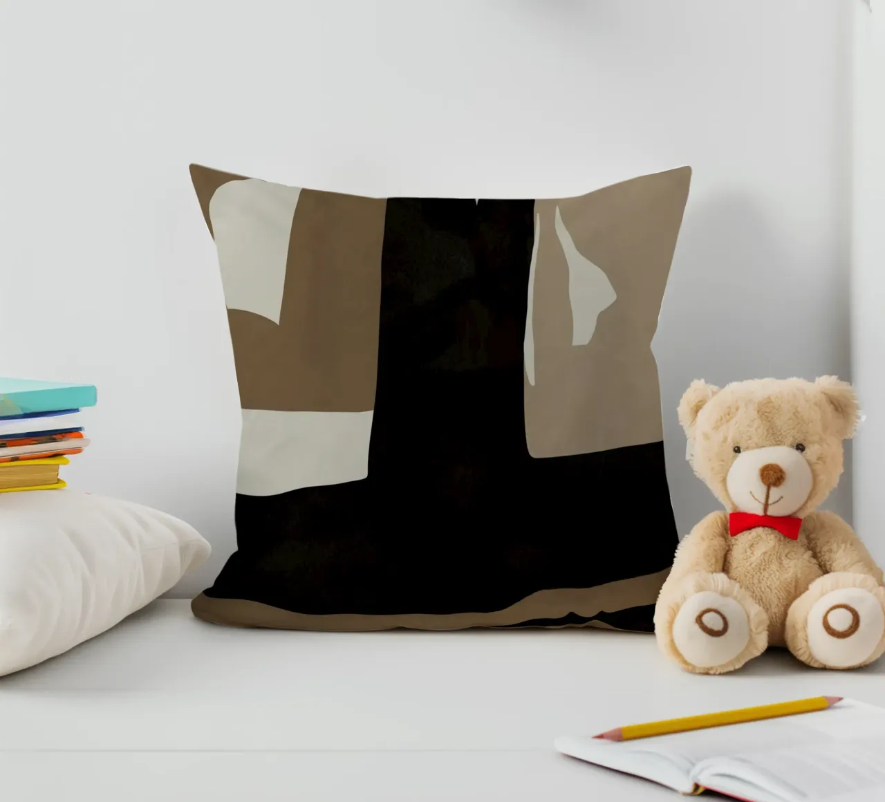 Ins minimal neutral abstrakt Kissen von Little Dean
