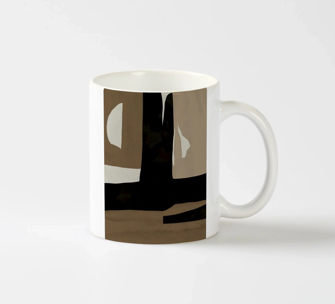Ins minimal neutral abstract tazza in ceramica da Little Dean