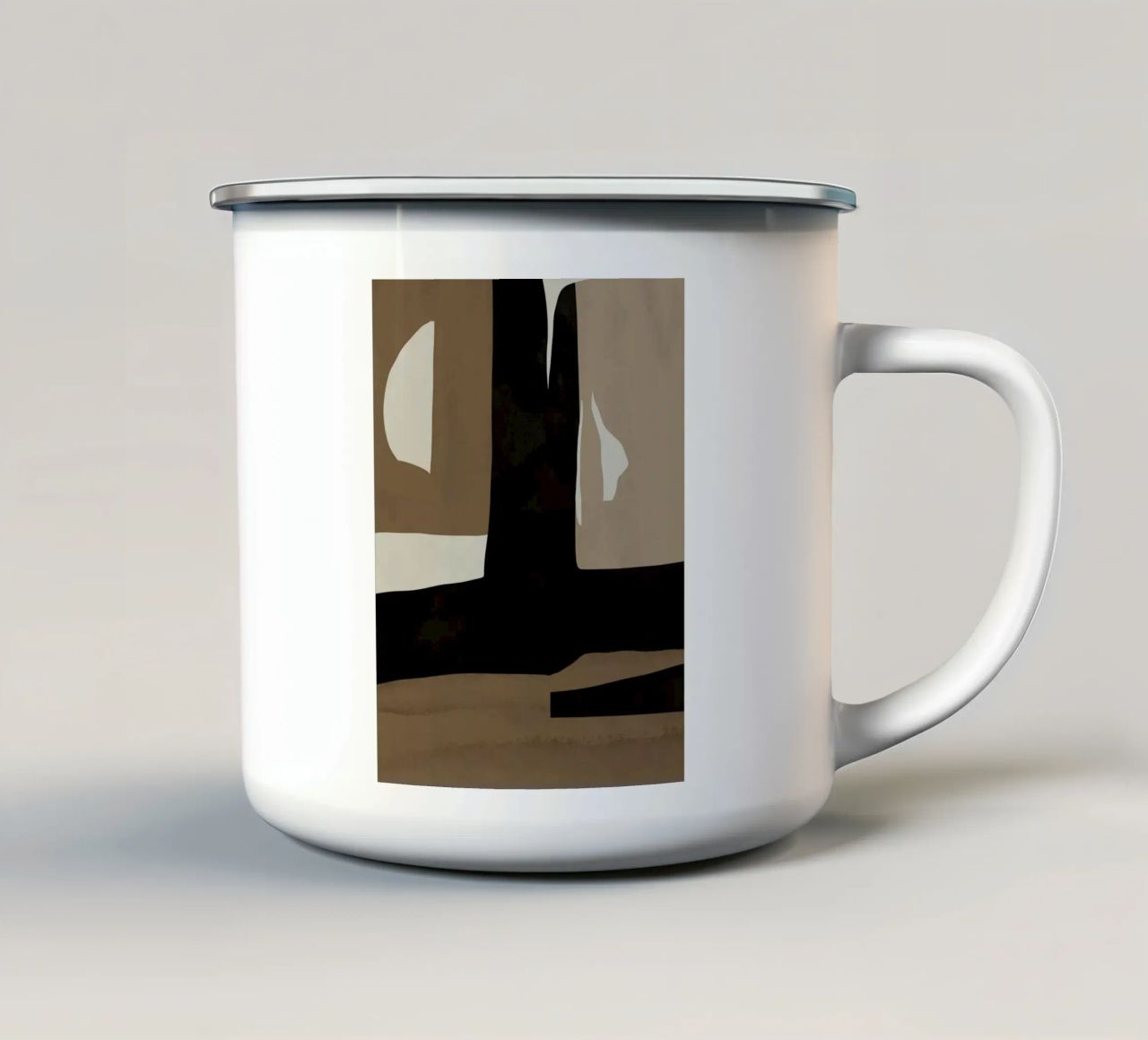 Ins minimal neutral abstract tazza in smalto da Little Dean
